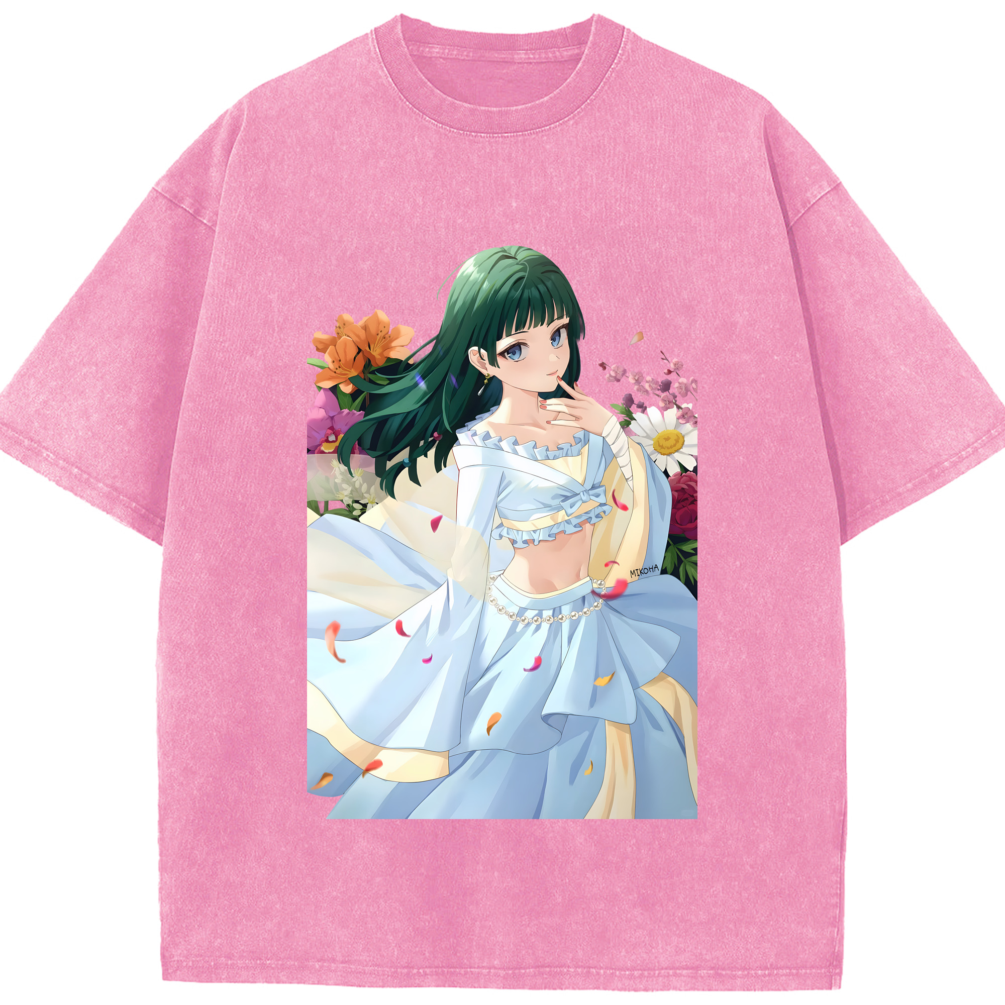 （画像用） 薬屋のひとりごと The Apothecary Diaries 綿100% ヴィンテージ風 半袖Tシャツ（フロントプリント）